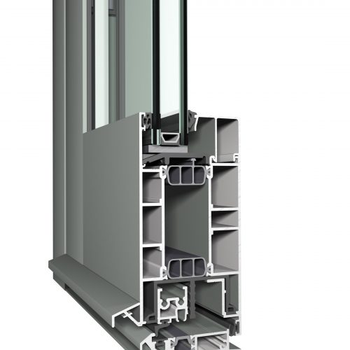 CS77_door_inward opening_Floorprofile+bottomprofile_detail